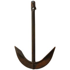 Antique Cast Iron Ships Anchor