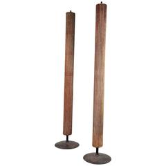 Architectural Columns Mounted on Iron Base