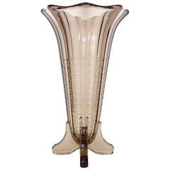 Val Saint Lambert Art Deco Vase