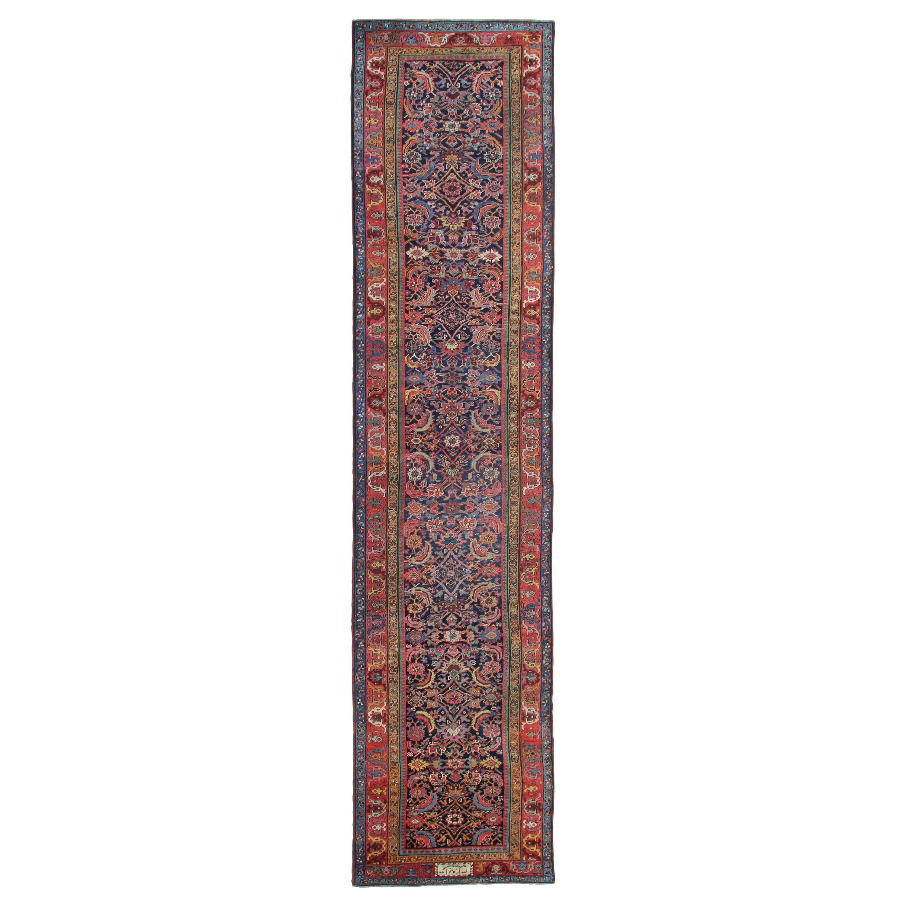 Rare Antique Rug Caucasian Runner Hand Made Carpet Living Room Rugs Stair Runner (tapis de salon)
