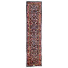 Rare Antique Rug Caucasian Runner Hand Made Carpet Living Room Rugs Stair Runner (tapis de salon)