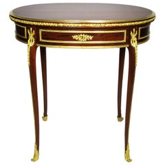 19th Century Louis XV Style Ormolu and Mahogany Gueridon Attributed to Sormani