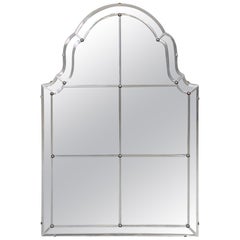 Vintage Multi Panel Hollywood Regency Style Mirror