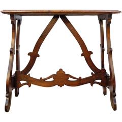 19th Century Tuscan Refectory Style Walnut Table
