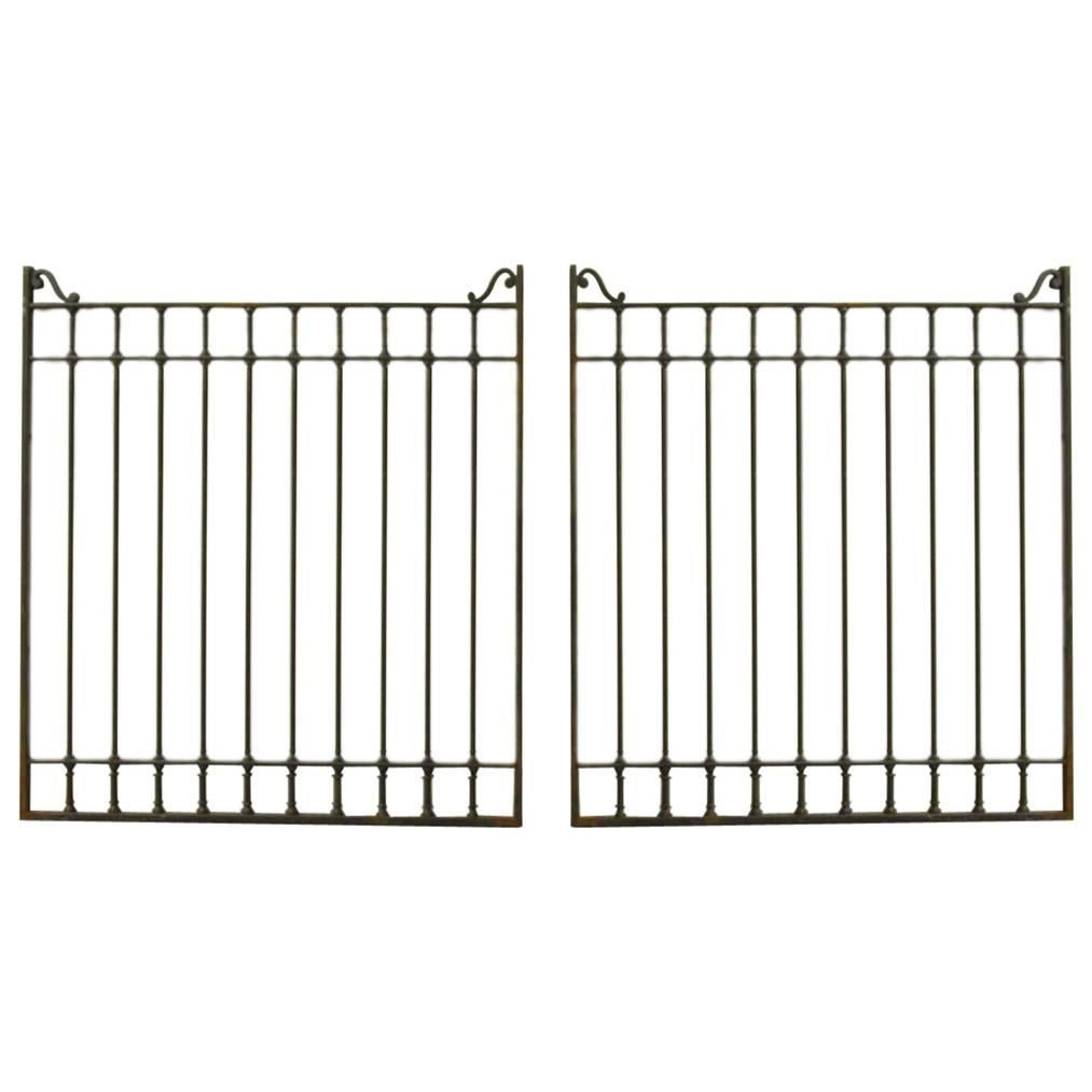 Matched Pair of Bank Teller Window Grates