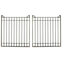 Antique Matched Pair of Bank Teller Window Grates