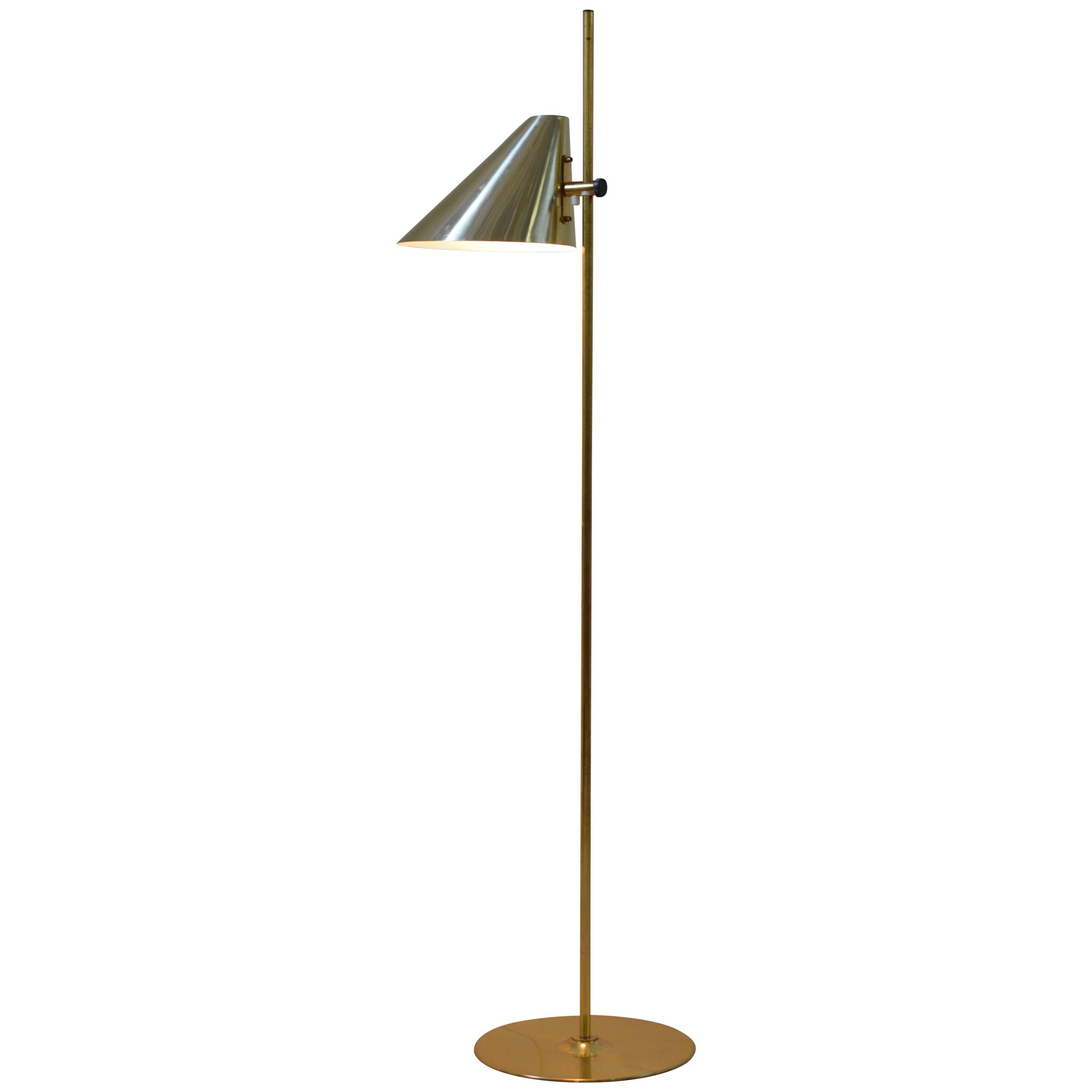 Brass Asymmetrical Hans Agne Jakobsson Floor Lamp