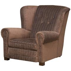 Mid-20th Century Danish Cabinetmaker 'Easy Chair,' Re-Upholstered 2