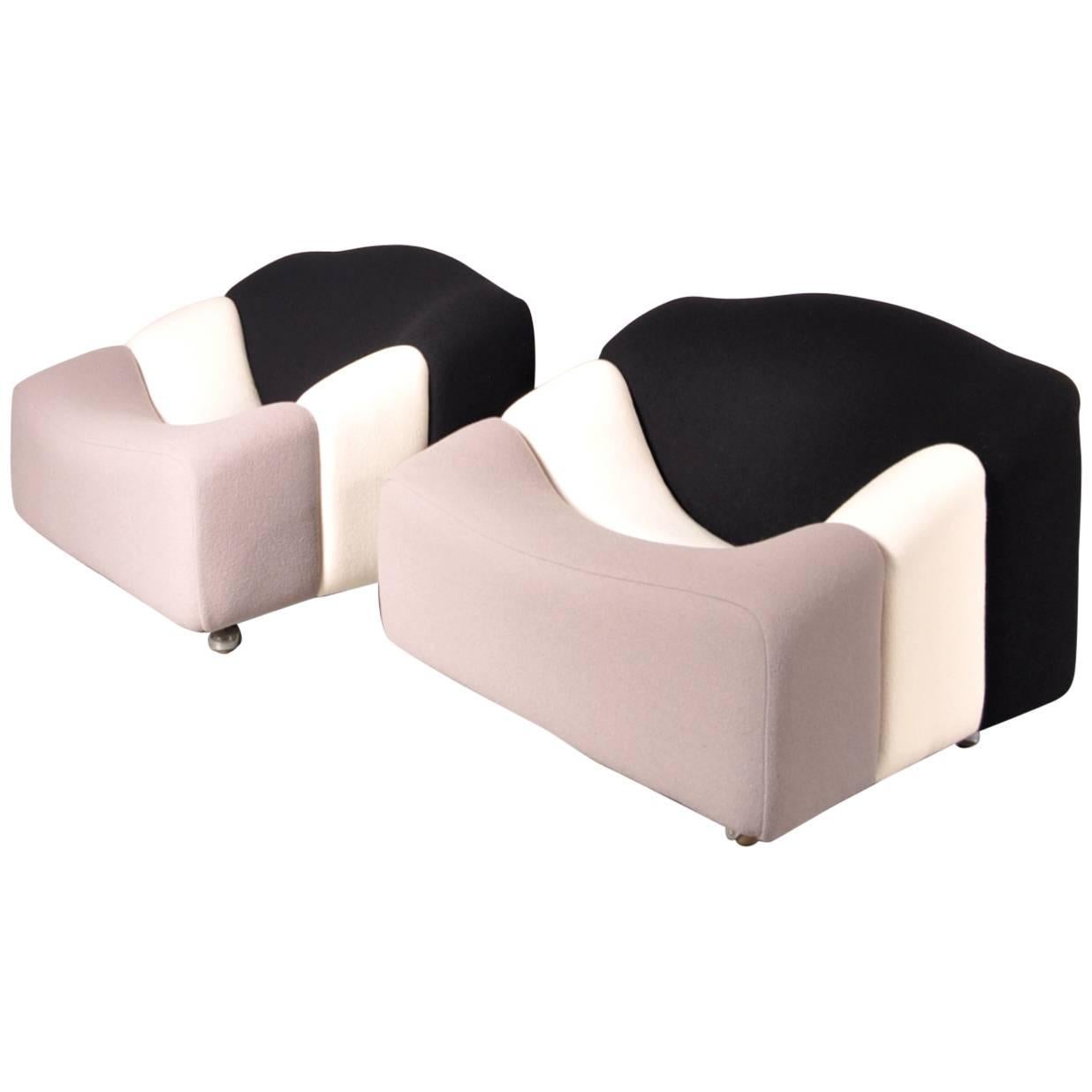 Pair of ABCD Chairs by Pierre Paulin for Artifort, Netherlands, circa 1960