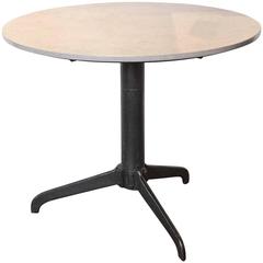 Modern Bistro Table with Jura Grey Limestone Top