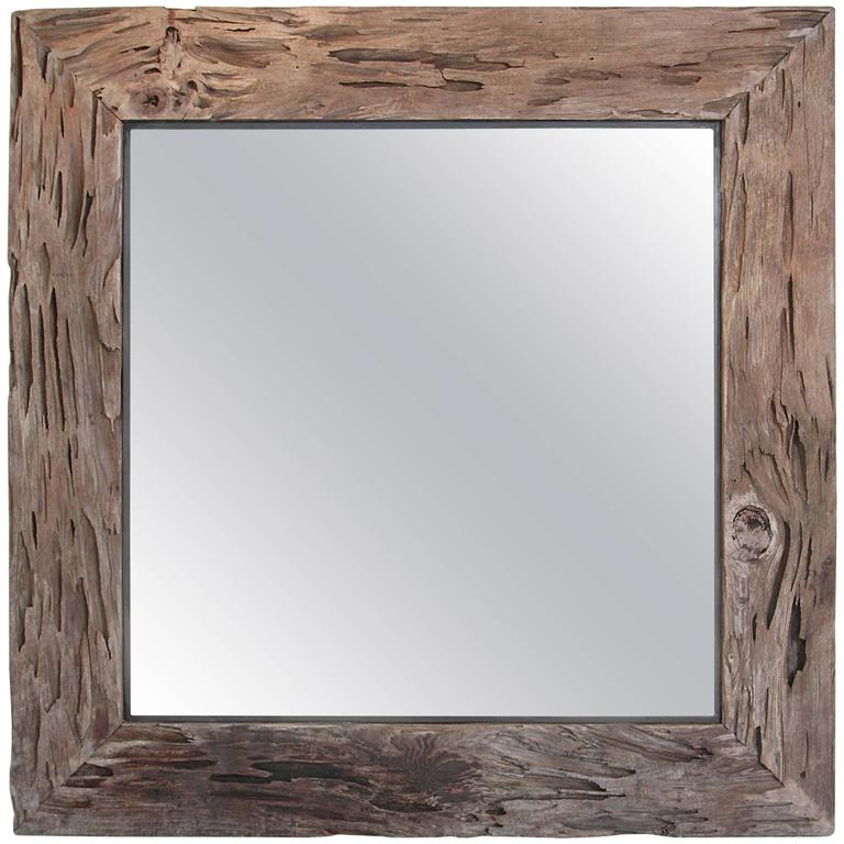 Organic Cypress Decorative Wall Mirror
