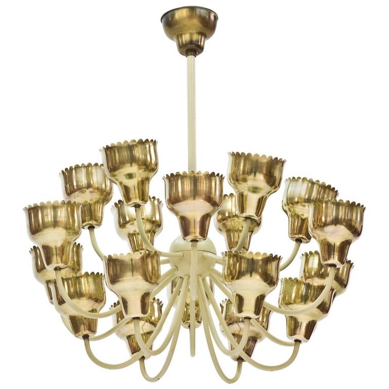 Brass Chandelier by Hans Bergström For Sale at 1stdibs