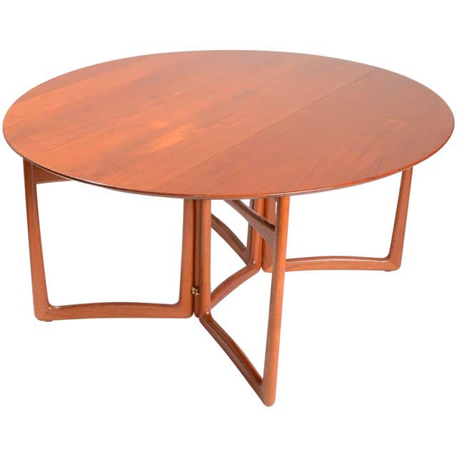Tabel Desil Kayak Teak Dining Table by Gisbert Pöppler, Post-Modern Design For Sale ...