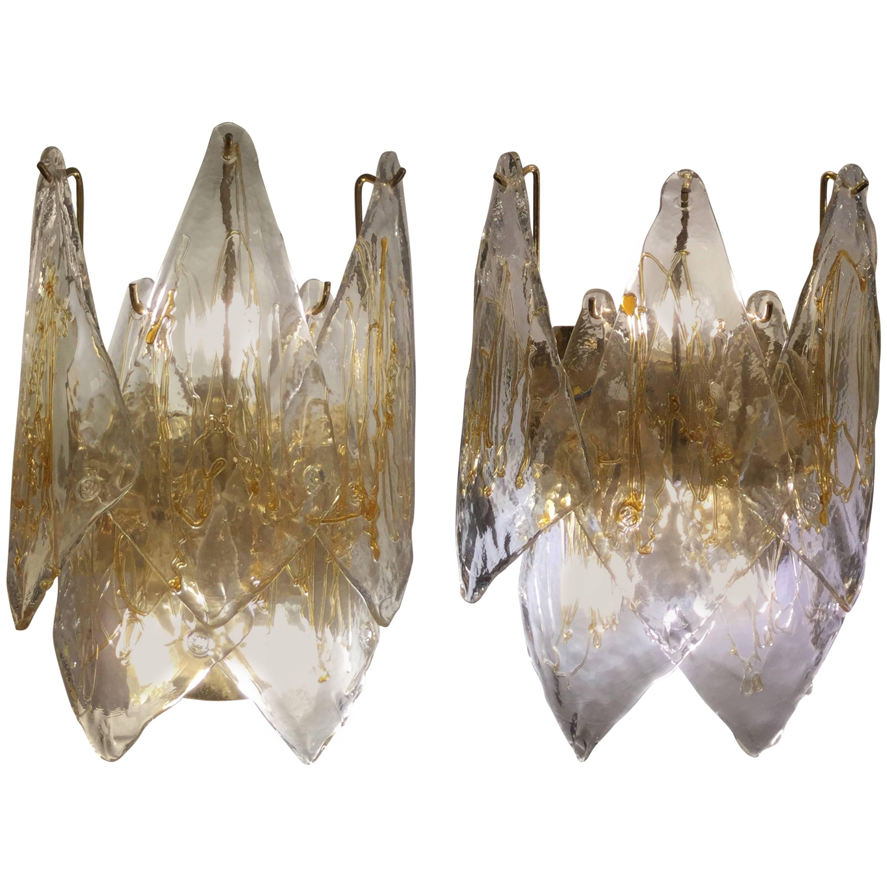 Italian Wall Lights by La Murrina, circa 1960