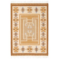Mid 20th Century Swedish Flat-Weave Carpet by Ingegerd Silow