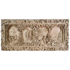 Mid-19th Century Hand-Carved Black Forest Wall Plaque 7