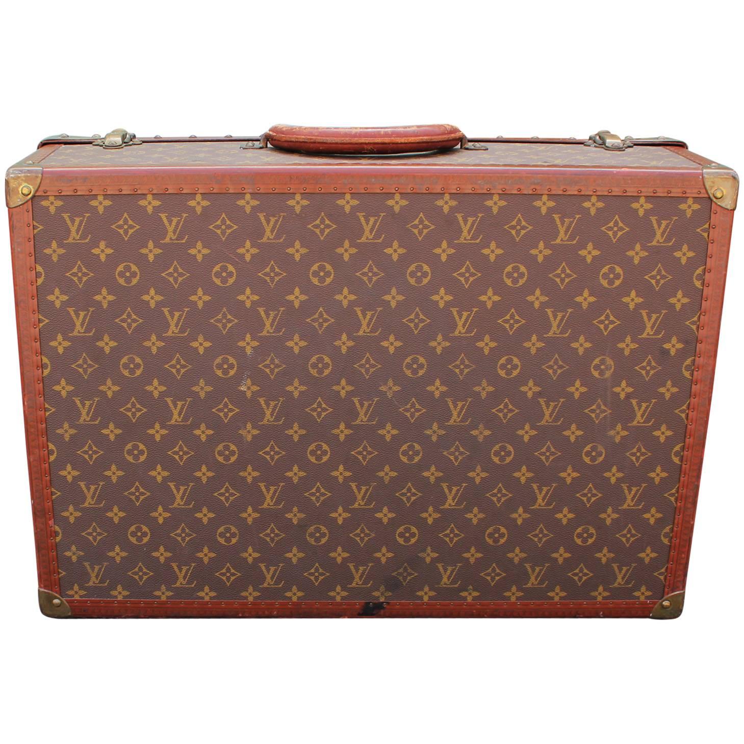 Elegant Vintage Louis Vuitton Monogram Suitcase Luggage