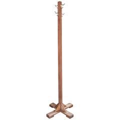 Vintage Industrial Wooden Coat Stand or Rack 5