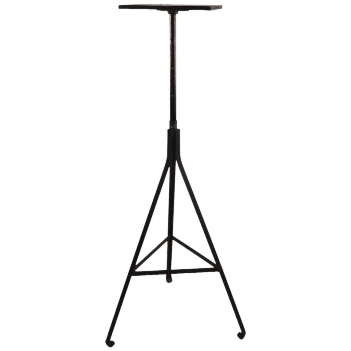 Adjustable Industrial Sculpture Stand at 1stDibs adjustable sculpture