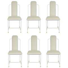 Set of Six 1970s Chairs by Maison Roche 9