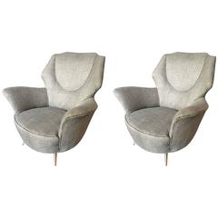 Beautiful Pair of Armchairs, Design ISA, 1950 12