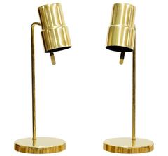 Brass Lamps by Hans-Agne Jakobsson