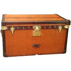 Small Louis Vuitton Orange Steamer Trunk, Malle Louis Vuitton