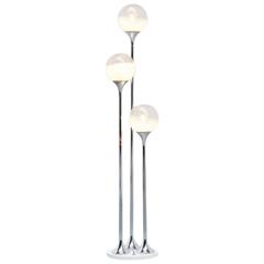 Targetti Sankey Floor Lamp with Frosted Globes, Italy, 1960 3