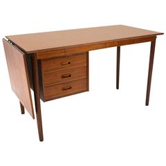 Drop-Leaf Teak Desk by Arne Vodder for H Sigh & Sons