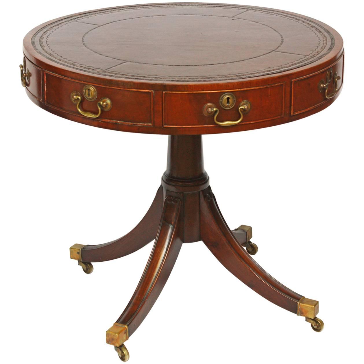 18th Century Diminutive George III Drum Table