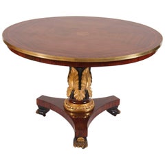 English Regency Mahogany Center Table