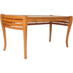 Unusual Art Deco Open Work Desk