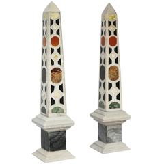 Pair of Obelisks / Specimen Marble