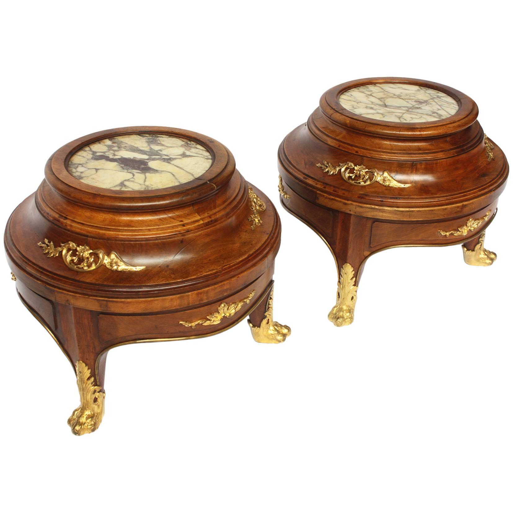 Louis XV Style Plant Stands with Ormolu
