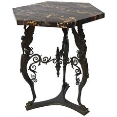 Pompeian-Style Bronze and Marble Athenian 1