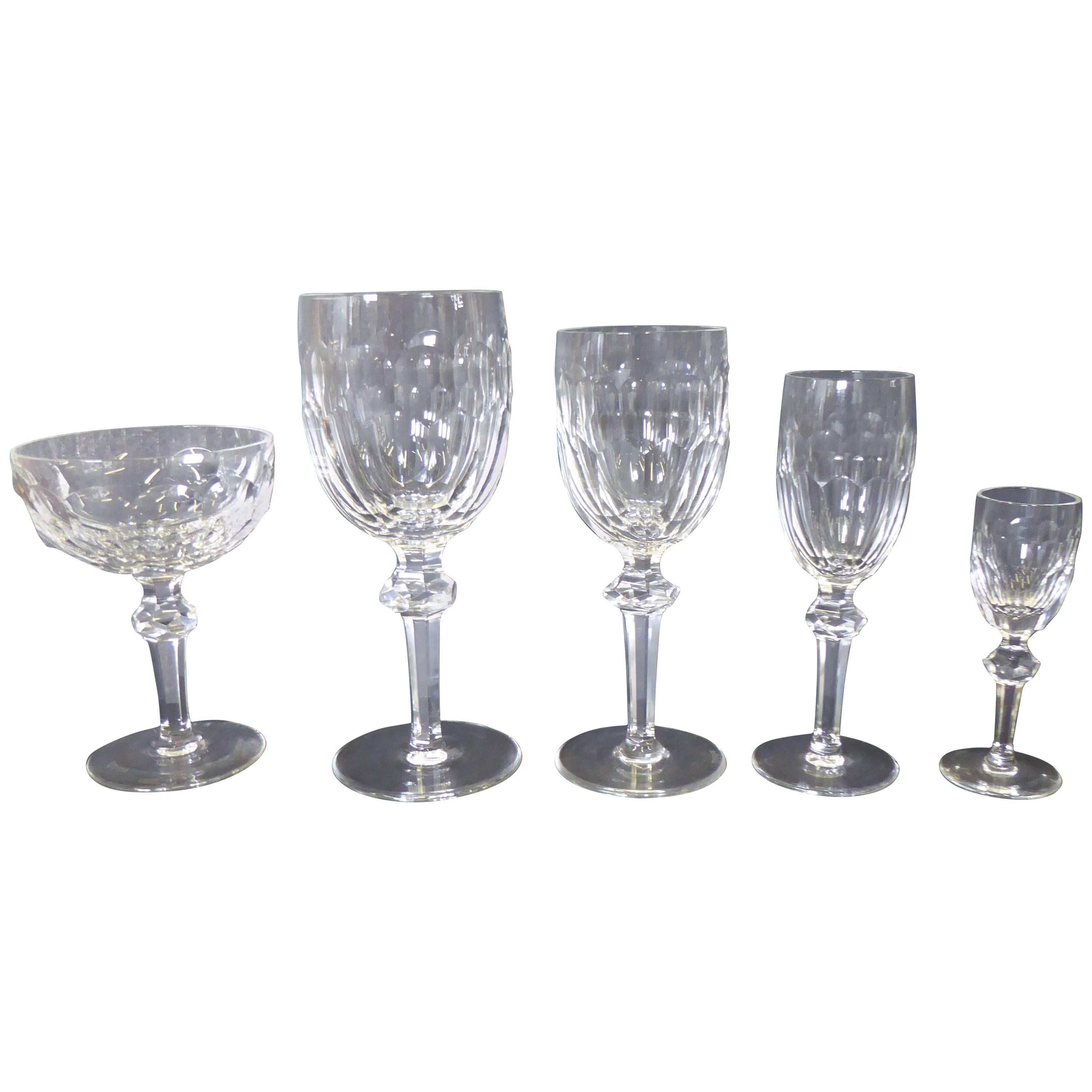 Vintage Waterford Crystal Curraghmore Stemware Service for Eight