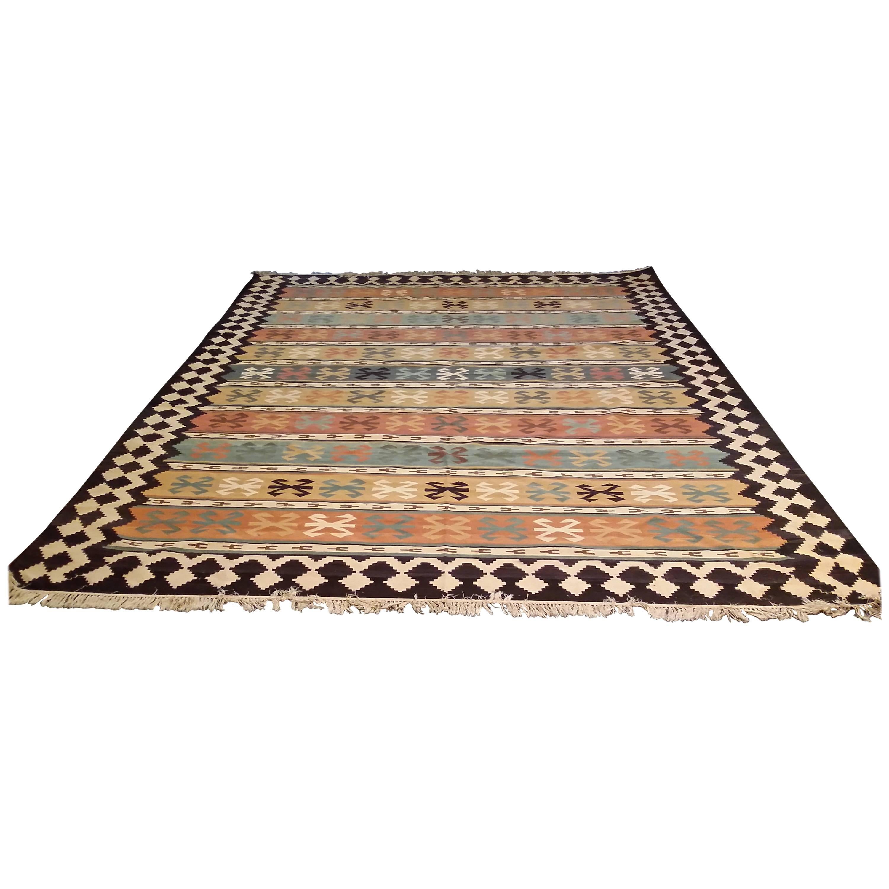 Monumental Handwoven Rug, Southwest, Tribal, Navajo