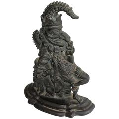 Late 19th Century Bronze "Punch" Door Stop 10