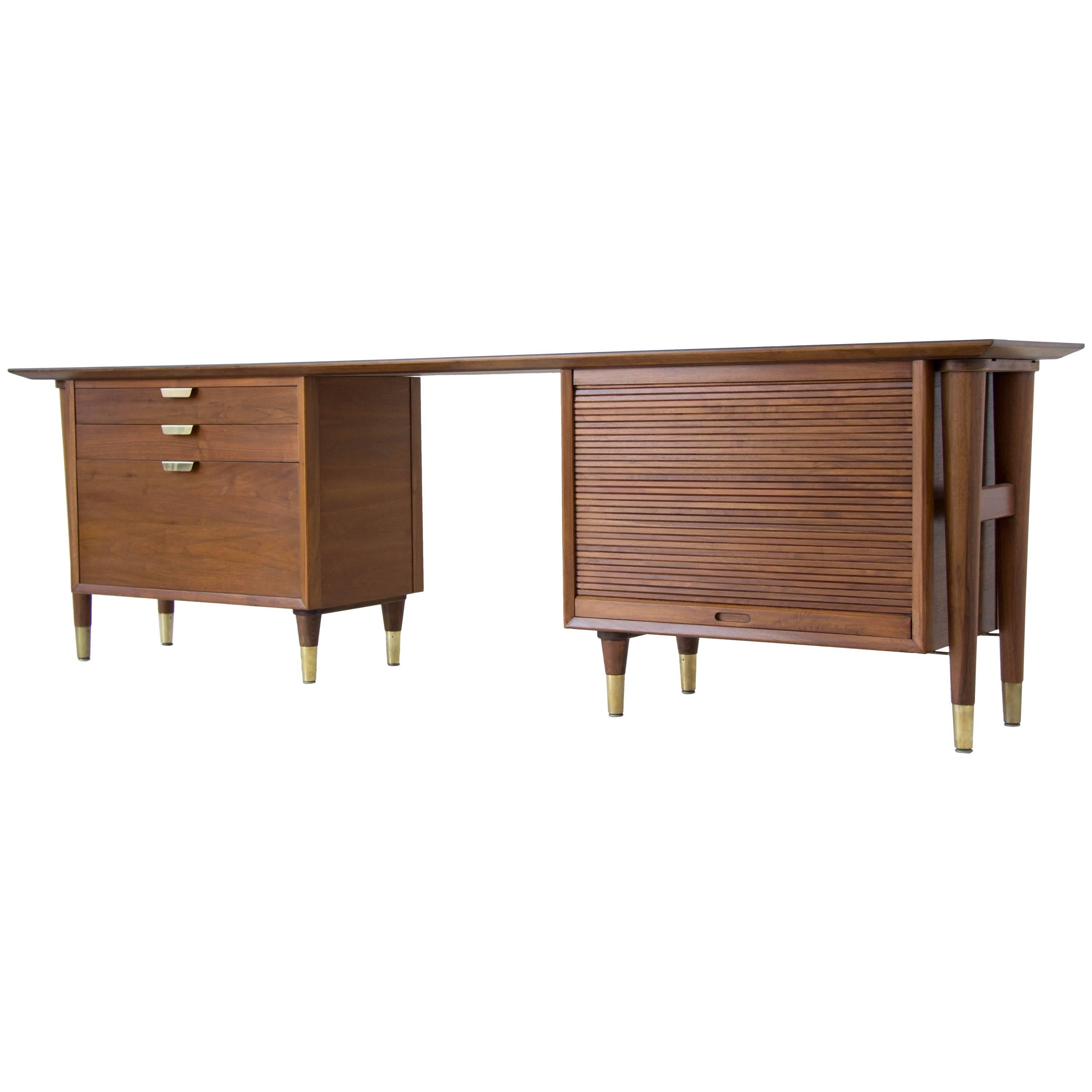 William H. Sullivan for Standard Furniture Co. Walnut Credenza