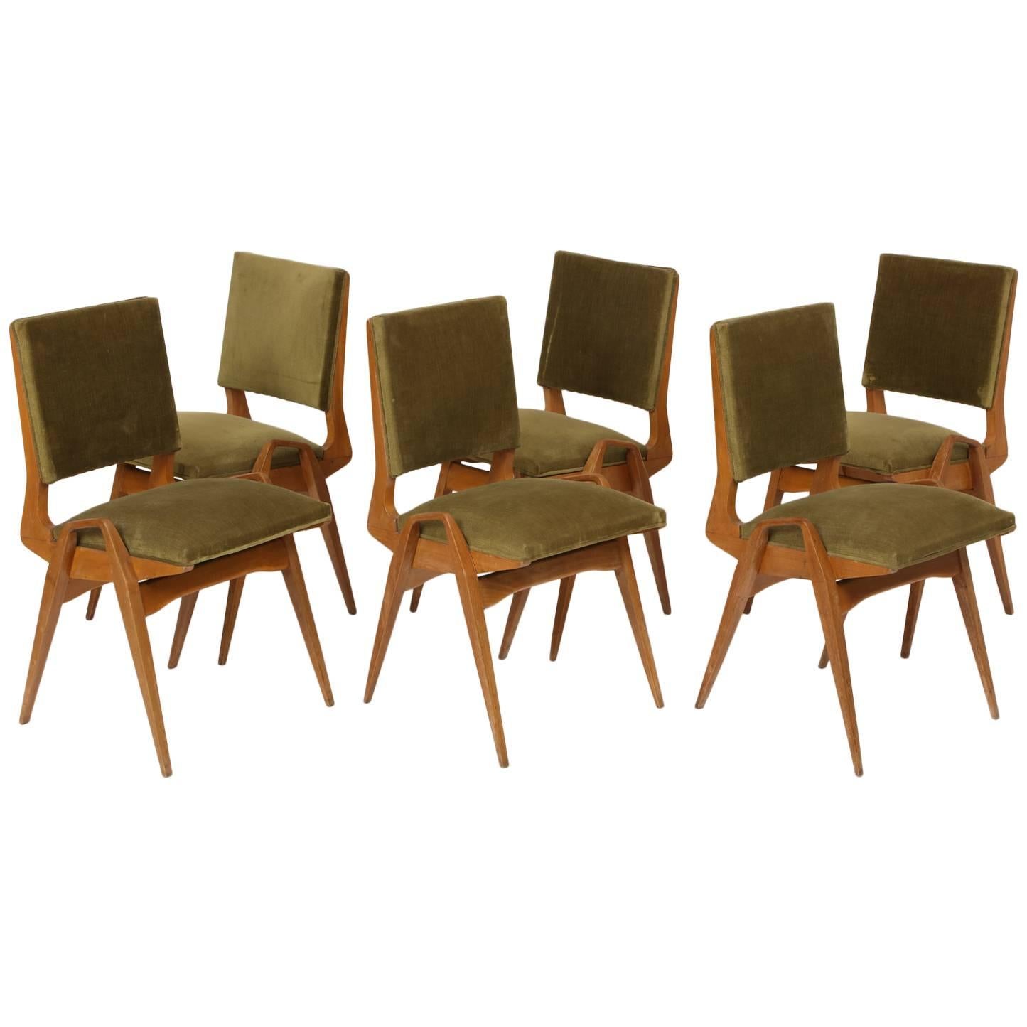 French Mid-Century Dining Chairs 1950s Maurice Pre Architectural