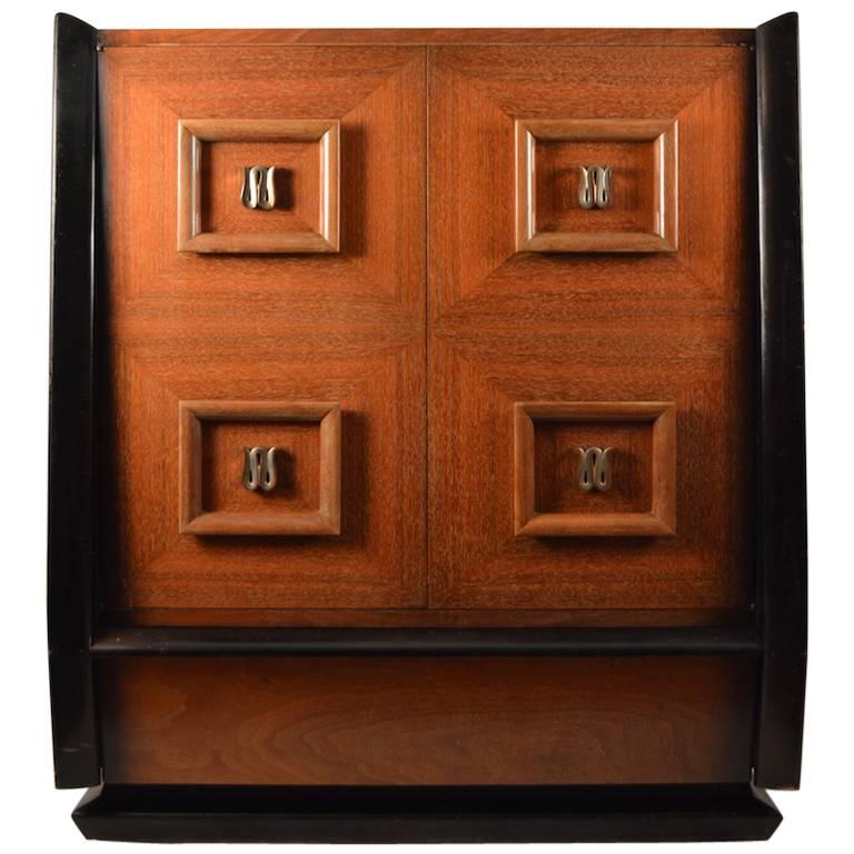 Stylish Mahogany Chifferobe, Chest, Dresser after Mont For Sale