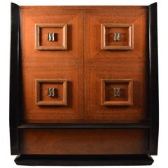 Retro Stylish Mahogany Chifferobe, Chest, Dresser after Mont