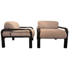 Pair of Gae Aulenti Lounge Chairs for Knoll
