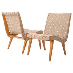 Czech Lounge Chairs by Jens Risom for Knoll, 1960s, Set of Two