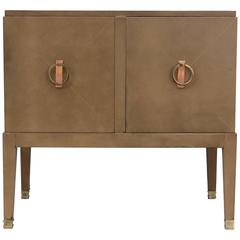 1940s French Leather Cabinet 9