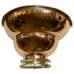 Vintage Restored Modernist Art Deco Sconces with Glass Vintage Restored Modernist Art Deco Sconces with Glass