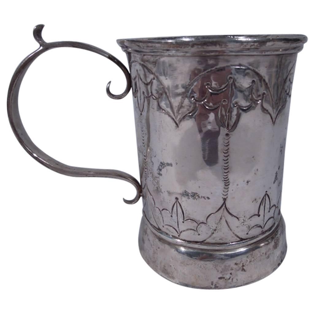 Antique South American Extra-Large Silver Mug
