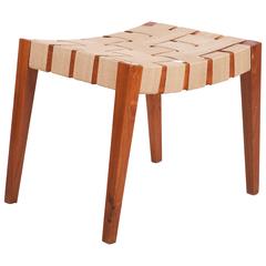 Wooden Stool with Jute Belts