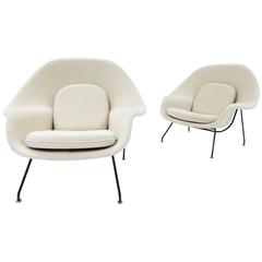 Eero Saarinen for Knoll Womb Lounge Chair, circa 1960, Mint Pair