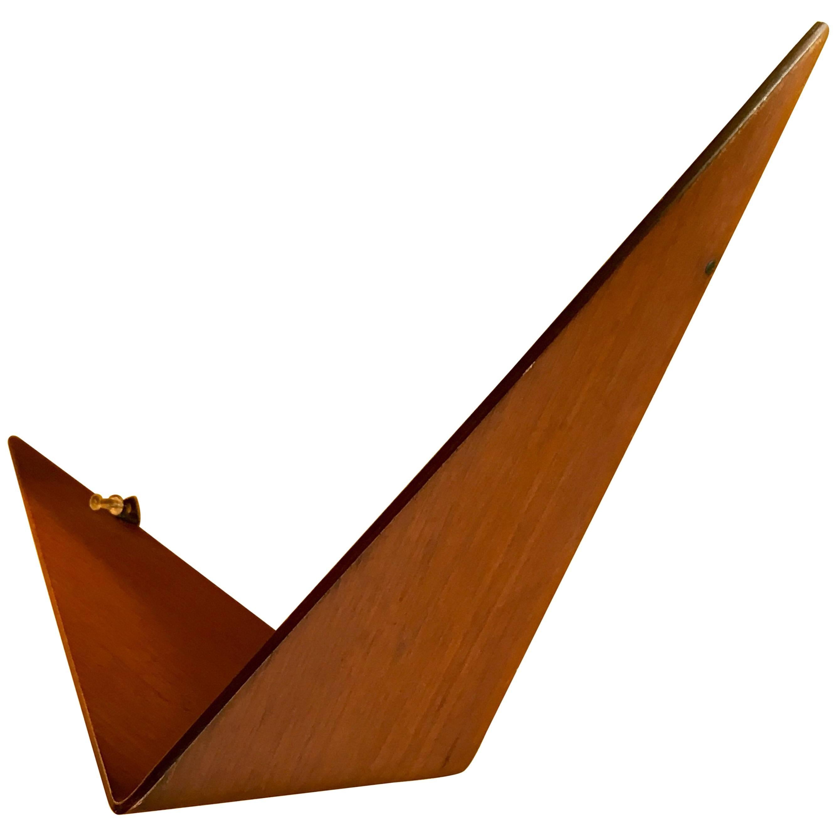 Danish L-Shaped Teak Shelf, circa 1960 For Sale